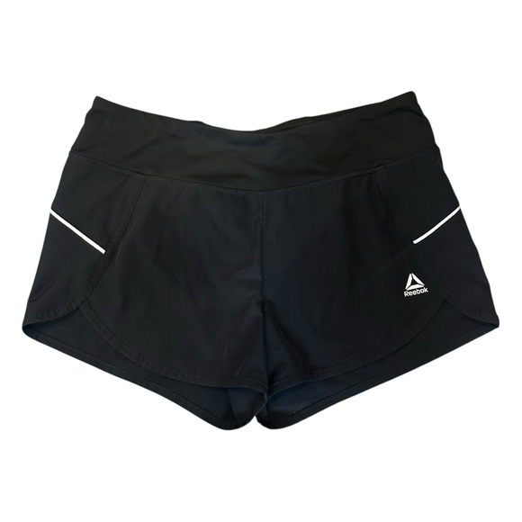 Reebok 3” Lined Reflective Athletic Running Shorts in Black Women’s Small - Picture 1 of 4